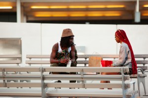 The scene at Diesel's "Summer in the City" party at TWA Hotel.