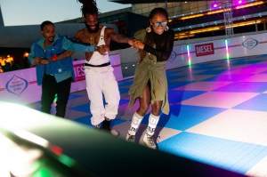 The scene at Diesel's "Summer in the City" party at TWA Hotel.