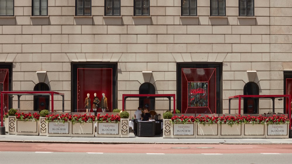 Valentino themed shops at Bergdof Goodman’s Fifth Avenue flagship.