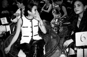 Chase Sui Wonders in Chanel with Jeannie Sui Wonders.