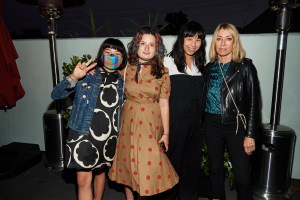 Mila de la Garza, Bela Salazar, Lucia de la Garza of the Linda Lindas and Kim Gordon of Sonic Youth