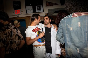 The scene at Unemployed Magazine and Frame Denim's Pride Bingo party at Flower Shop.