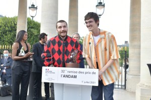 Florentin Glemarec and Kevin Nompeix, founders of EgonLab, winners of the Pierre Berge Prize