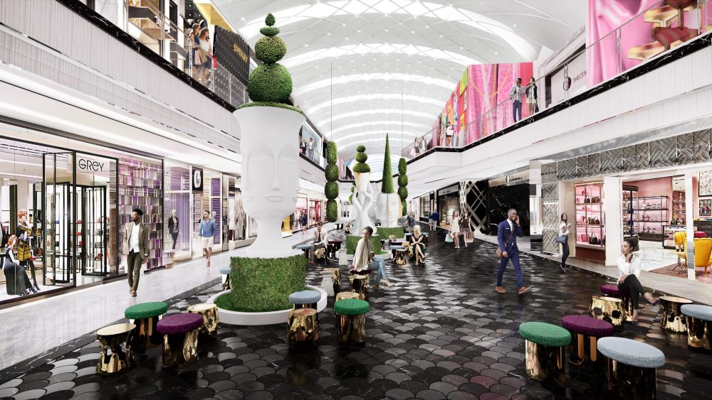 A rendering of The Avenue at American Dream.