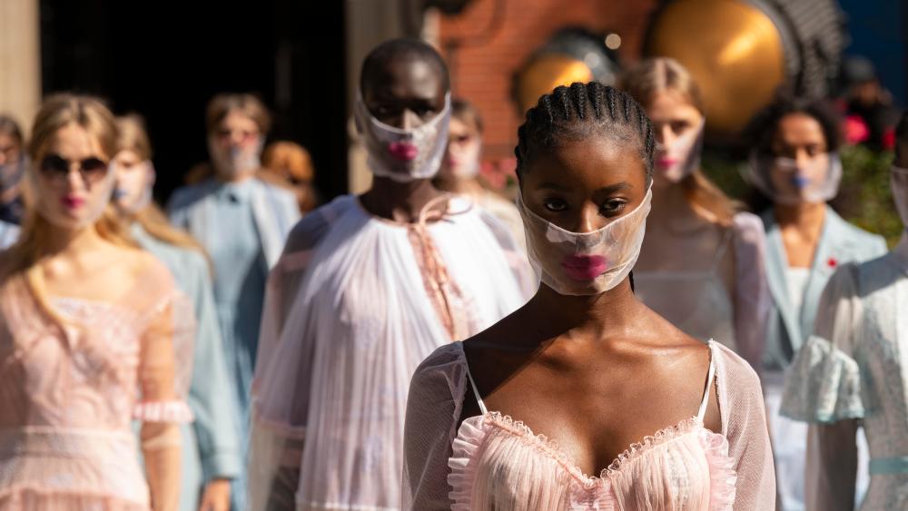 BORA AKSU SS21 Runway during London Fashion Week September 2020 - London, UK. 18/09/2020 | usage worldwide Photo by: Ik Aldama/picture-alliance/dpa/AP Images