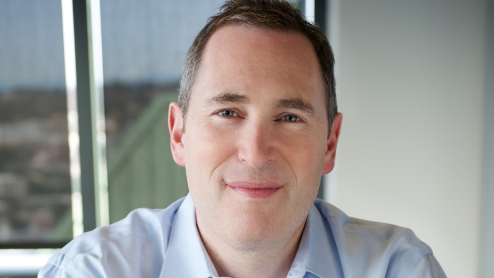 andy jassy seated