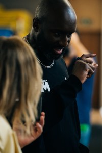 Backstage at Off-White Fall 2021
