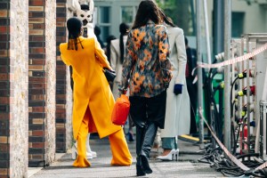 Backstage at Off-White Fall 2021