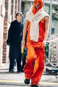 Backstage at Off-White Fall 2021
