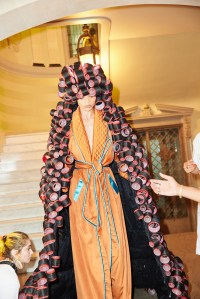 Backstage at Pyer Moss Couture Fall 2021