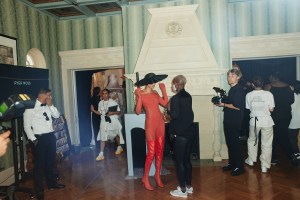 Backstage at Pyer Moss Couture Fall 2021