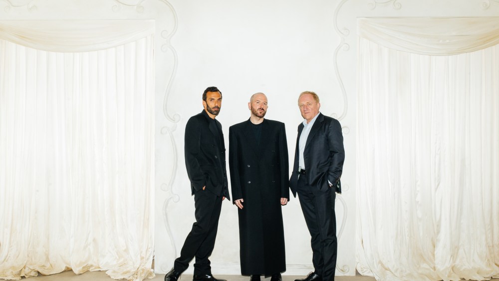 Cédric Charbit, Demna Gvasalia and François-Henri Pinault.