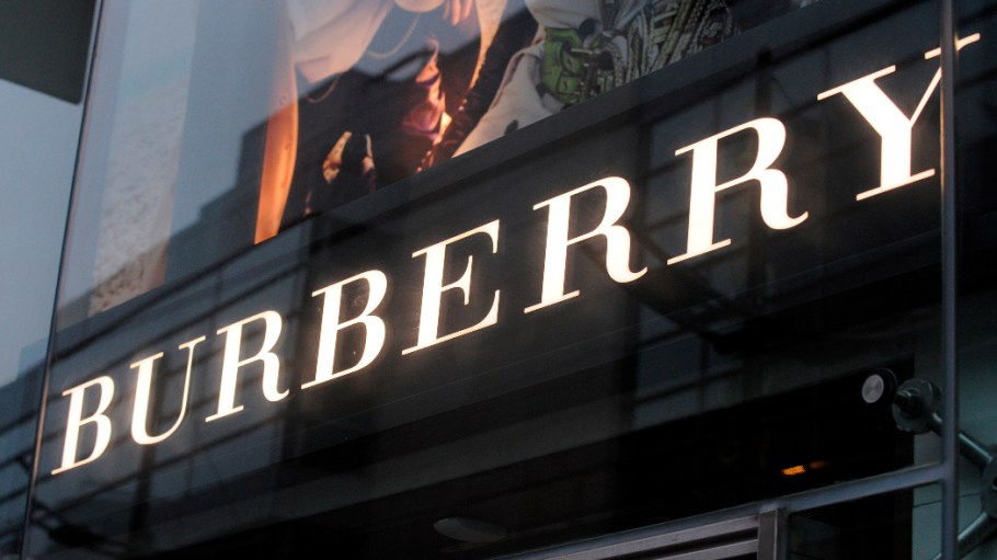 Younger consumers with a penchant for luxury leather goods, outerwear and shoes drove the uptick in Burberry's first-quarter sales.