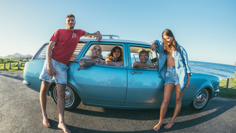An image from the Wrangler x Billabong collaboration