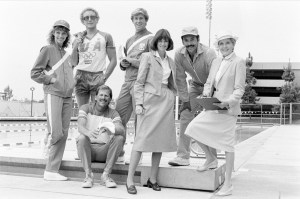 Team apparel for the 1984 Los Angeles Summer Olympics games designed by Levi's Strauss and Company.