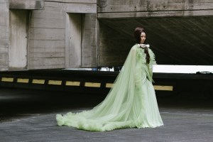 Backstage at Giambattista Valli Couture Fall 2021