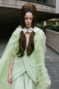 Backstage at Giambattista Valli Couture Fall 2021