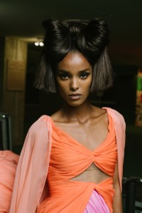 Backstage at Giambattista Valli Couture Fall 2021