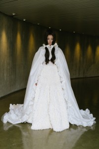 Backstage at Giambattista Valli Couture Fall 2021