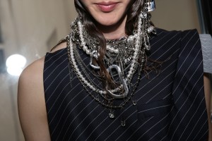 Backstage at Jean Paul Gaultier Couture Fall 2021