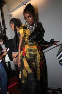 Backstage at Jean Paul Gaultier Couture Fall 2021