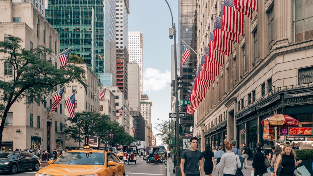 A view of Fifth Avenue near 608 Fifth Avenue.