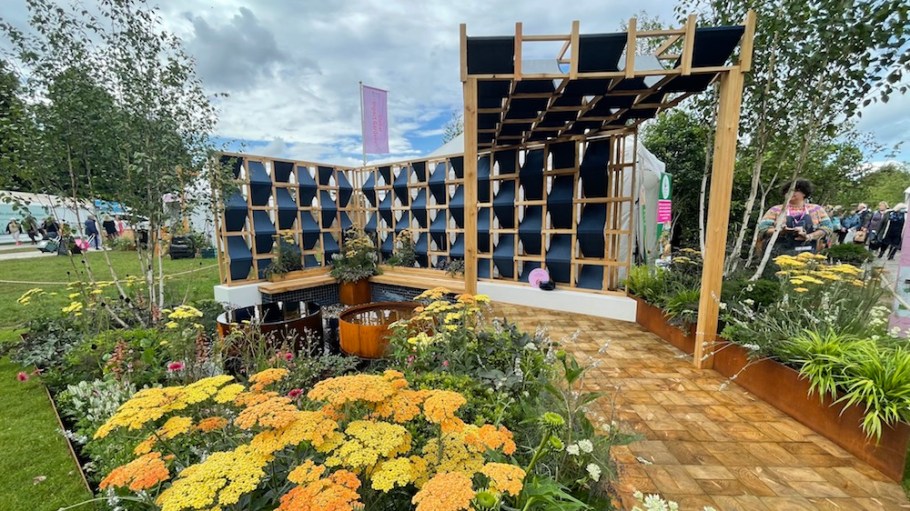 The Fashion Footprint Garden at the RHS Hampton Court Palace Garden Festival 2021