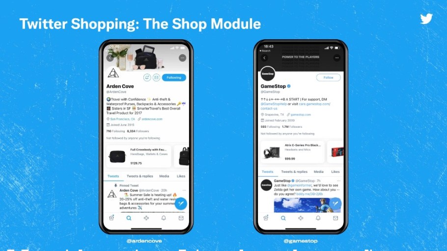 Twitter launched Shop Module, its new pilot social shopping pilot, Wednesday