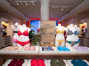 Atmosphere at the Victoria’s Secret store.