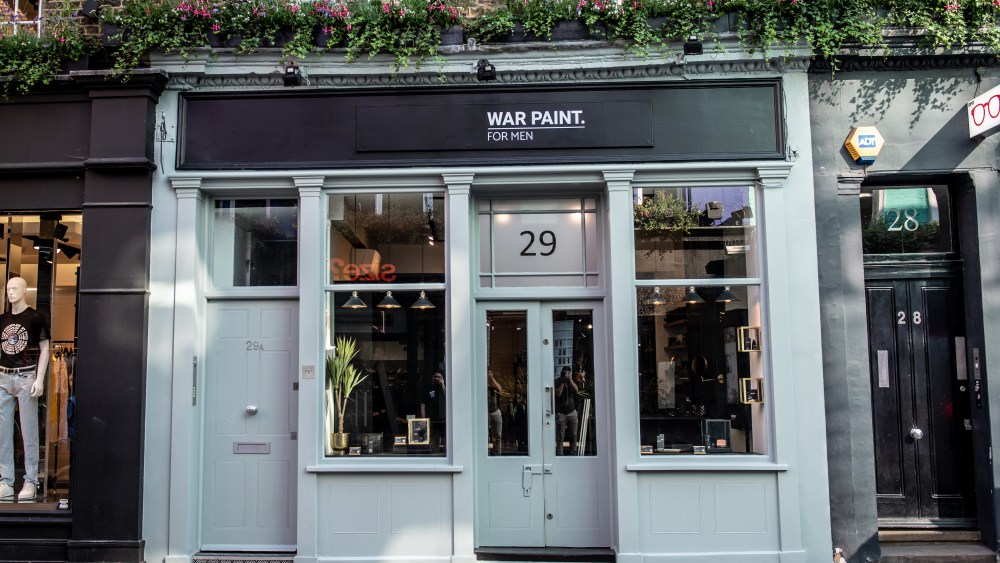 War Paint for Men store on London's Carnaby Street