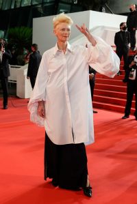Tilda Swinton, Red Carpet "Les olympiades, Paris 13th district" during the 74th International Cannes Film Festival, at Palais des Festivals, Cannes FRANCE - 14/07/2021 (Sipa via AP Images)
