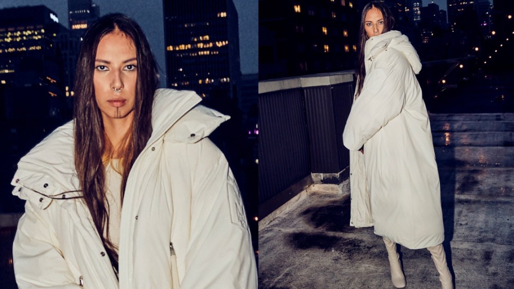 From a Mackage campaign featuring the new "Cloud" collection.