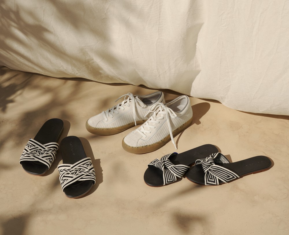 Rothy's summer footwear styles, made with hemp fiber.