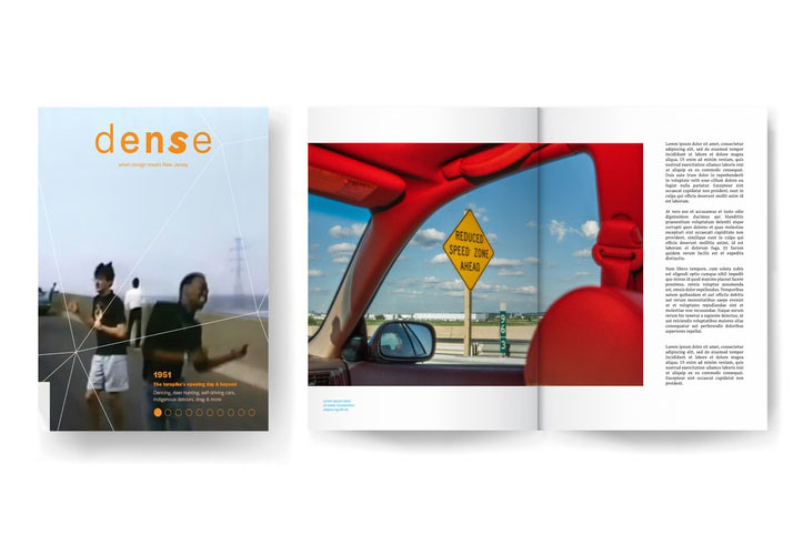 The cover of the new magazines Dense.