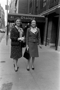 Estee Lauder and The Duchess of York, Wallis Simpson at Orsini's Restaurant in New York on April 26, 1974.