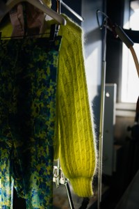Backstage at Ganni RTW Spring 2022.