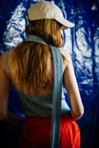 Backstage at Ganni RTW Spring 2022.