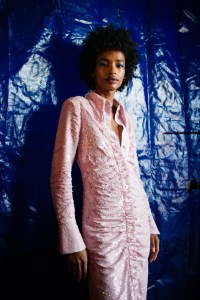 Backstage at Ganni RTW Spring 2022.