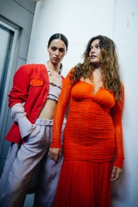 Backstage at Ganni RTW Spring 2022.