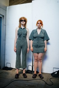 Backstage at Ganni RTW Spring 2022.