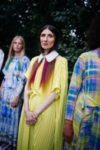 Backstage at Henrik Vibskov RTW Spring 2022.