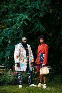 Friends of KidSuper designer Colm Dillane in looks from his collection.