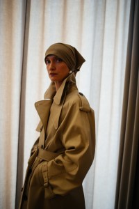 Backstage at Mark Kenly Domino Tan RTW Spring 2022.