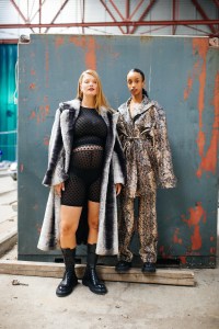 Backstage at Rotate RTW Spring 2022.