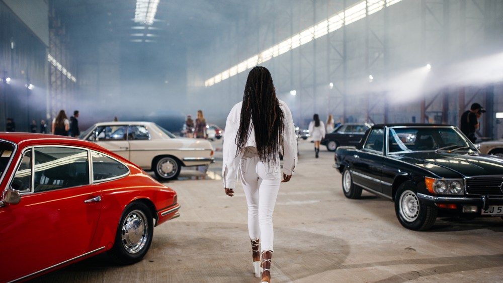 Backstage at Rotate RTW Spring 2022.