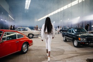 Backstage at Rotate RTW Spring 2022.