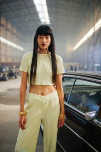 Backstage at Rotate RTW Spring 2022.