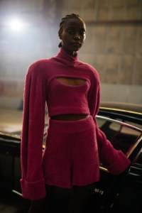 Backstage at Rotate RTW Spring 2022.