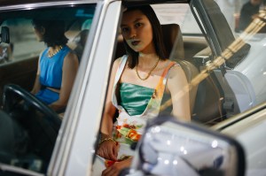 Backstage at Rotate RTW Spring 2022.