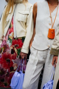 Backstage at Saks Pott RTW Spring 2022.
